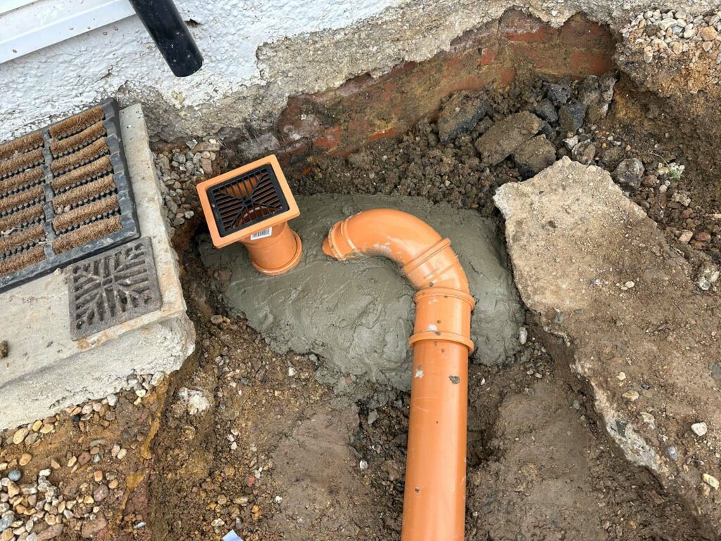 drainage problem and replacement